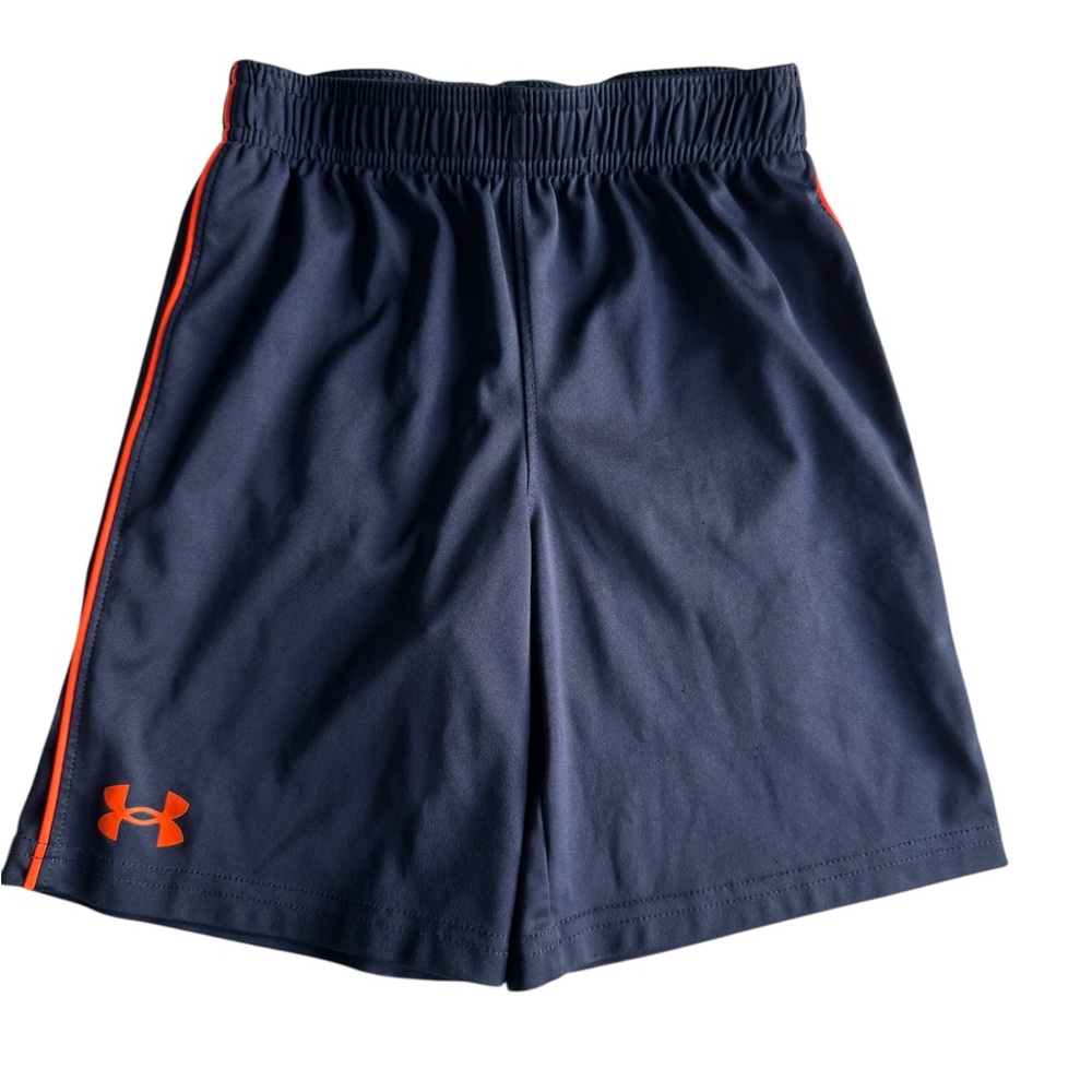 Under Armour Athletic Blue and Orange Shorts Boys Size 7
